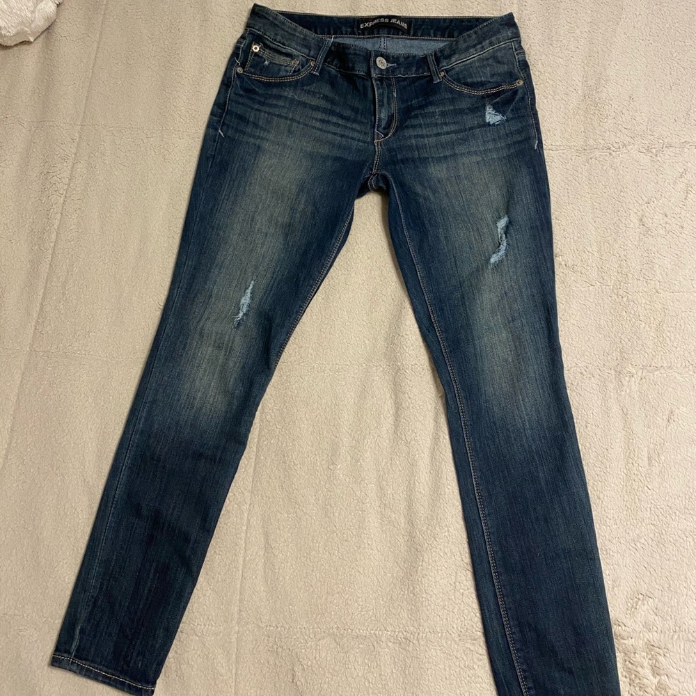 Express Dark Wash Jean Legging